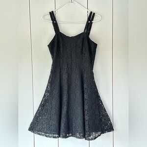 VTG 90s All That Jazz Lace Babydoll Dress Sz S Black HOCO